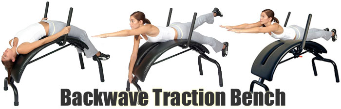 Perform Various Stretches and Exercises on the Backwave Traction Bench 