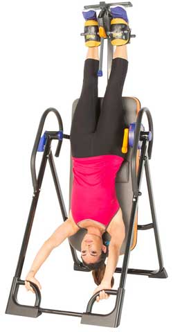 Exerpeutic 975SL Stretch Handles on Base of Inversion Table