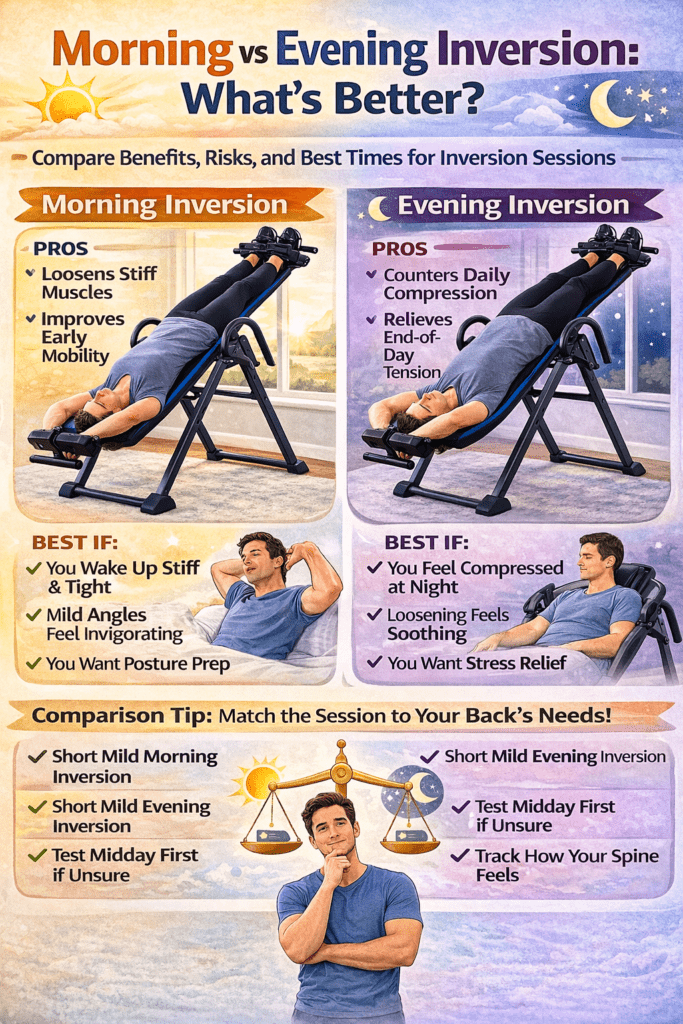 Infographic - Comparing Morning and Evening Inversion Benefits