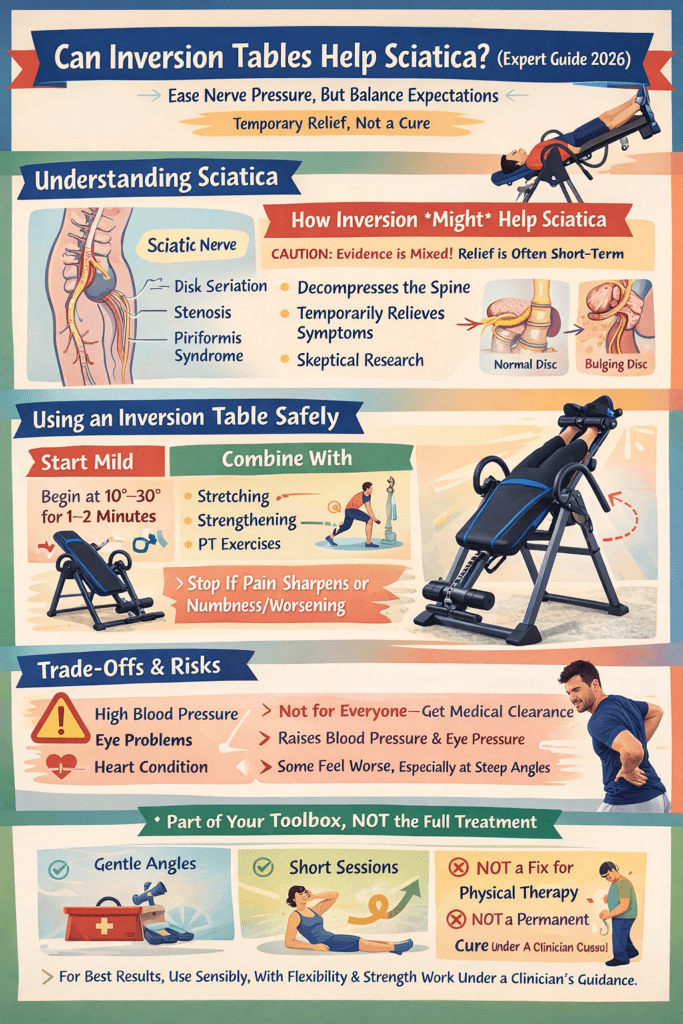 Infographic - Can Inversion Tables Help Relieve Sciatica?